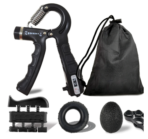Power Grip Pro - Set Completo de Fuerza para Manos y Antebrazos
