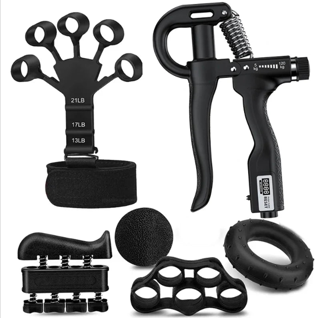 Power Grip Pro - Set Completo de Fuerza para Manos y Antebrazos