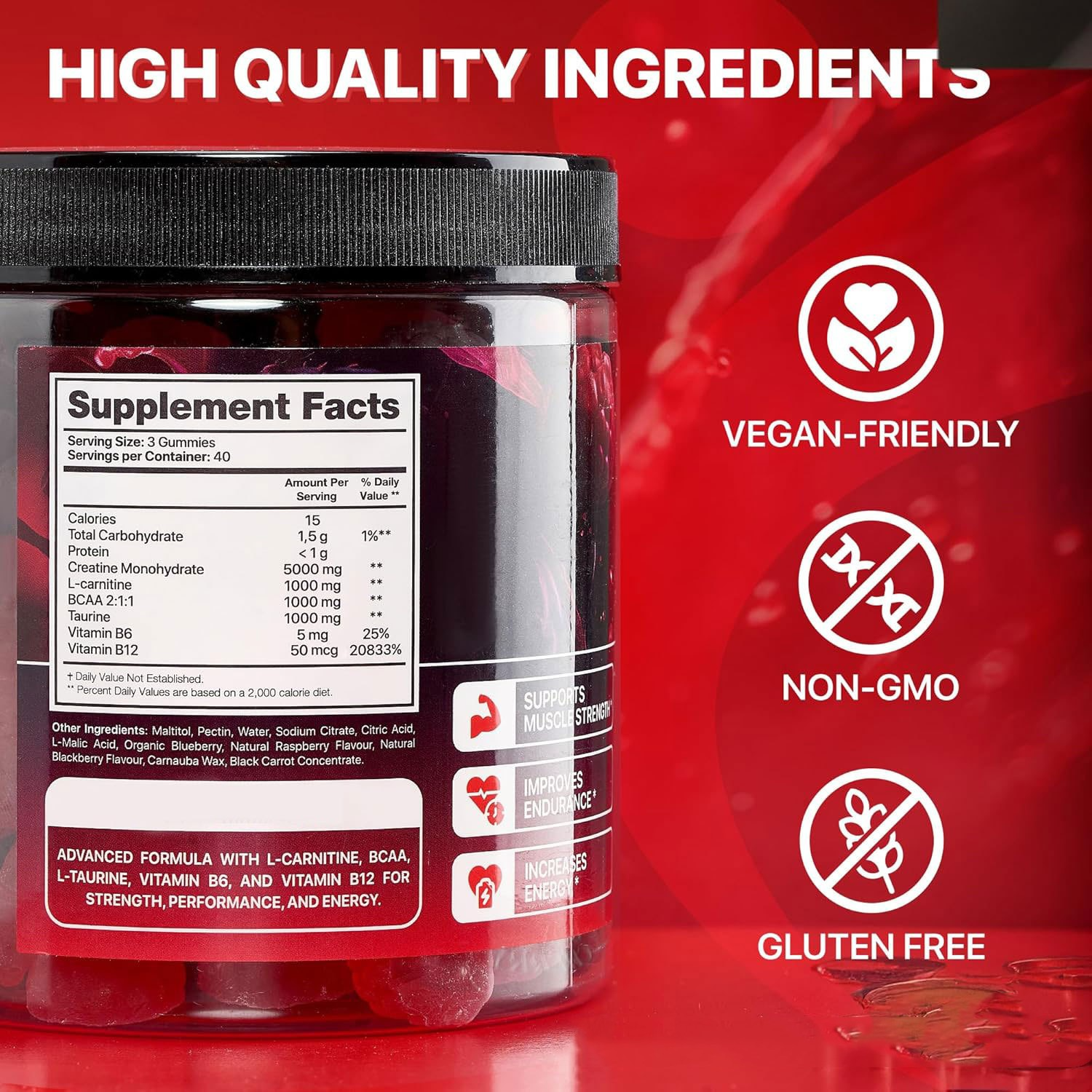 Muscle Boost Gummies – Gominolas de Creatina