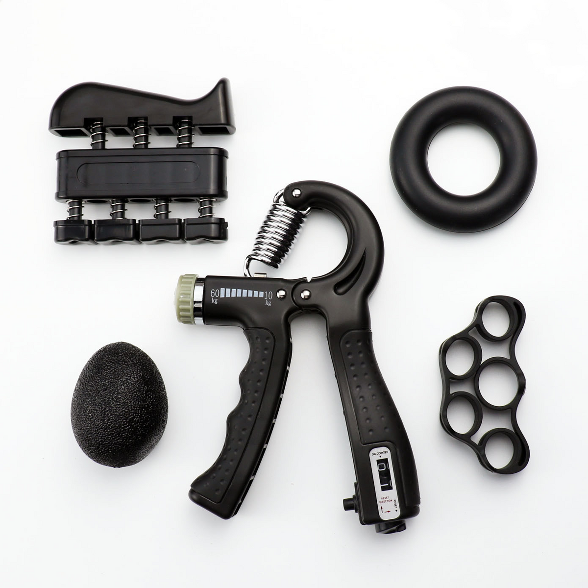 Power Grip Pro - Set Completo de Fuerza para Manos y Antebrazos